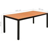  9-dijelni vrtni blagovaonski set aluminijski crni | shoptok.hr