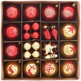 vidaXL Set božičnih okraskov 40 pcs Zlata in rdeča | Shoptok.si
