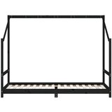  Za dječji krevet crni 90 x 200 cm od masivne borovine | shoptok.hr