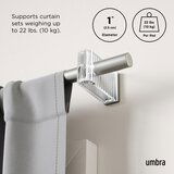 Umbra Jeklena karnisa z nastavljivo dolžino v mat srebrni barvi 107 - 305 cm Flute – | Shoptok.si