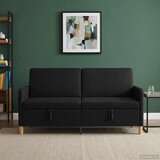 SOFA s pohranom Crna 172 x 78 x 87 cm Poliester | Eponuda.com