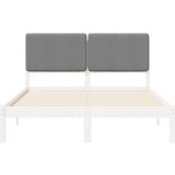  Krevetni okvir s tapiciranim uzglavljem Svijetlo siva | shoptok.hr