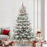 vidaXL Umjetno božićno drvce s nogom Bijelo 240 cm PE i PVC | shoptok.hr