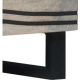 vidaXL Stolić za kavu Bijela, Crna 80 x 50 x 40 cm masivno drvo manga | shoptok.hr