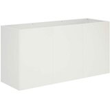  Vrtna saksija Bijela 120 x 40 x 60 cm Čelična vrata | shoptok.hr