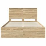  Krevetna konstrukcija Sonoma 140 x 190 cm Čvrsto borovo drvo | shoptok.hr