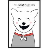  Slika - Doggy Harry (1 Part) Vertical 80x120 U crnom drvenom okviru | shoptok.hr