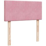 vidaXL Otomanski posteljni okvir z vzmetnico roza 90x190 cm žamet | Shoptok.si