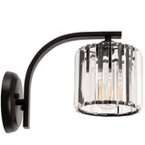 Toolight Kristalna zidna svjetiljka metalna crna APP512-1W | shoptok.hr