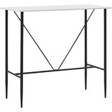 vidaXL Barska miza bela 120x60x110 cm mediapan, (20711159) Cene