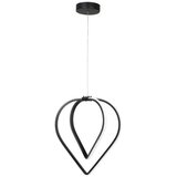 VISILICA Črna kovinska LED viseča svetilka ø 33 cm Pars – Cene