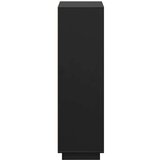  Visoka komoda crna 74 x 35 x 117 cm od masivne borovine | shoptok.hr