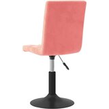  Vrtljivi jedilni stoli 4 kosi roza žamet | Shoptok.si