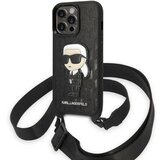 Karl Lagerfeld OVITEK MONOGRAM IKONIK PATCH CASE ZA IPHONE 14 PRO ČRN, (21898279) | Shoptok.si