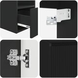  Set namještaja za kupaonicu 2 kom. Crna Konstruirano drvo | shoptok.hr