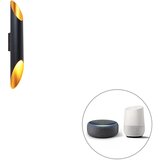 QAZQA Pametna stenska svetilka črna 5,6 cm z 2 Wifi GU10 - Organo Cene