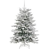 vidaXL Umetno Zložljivo Božično Drevo Bela 150 cm PE in PVC | Shoptok.si