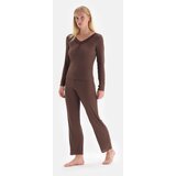 Dagi Pajama Set - Brown | shoptok.hr