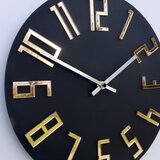  Moderni zidni sat SLIM Mat crna | ePonuda.com