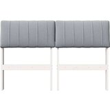  Tapecirani uzglavlje Svijetlo siva 120 cm Čvrsto borovo drvo | shoptok.hr