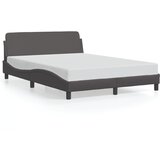  The Living Store Posteljni okvir z vzglavjem siv 140x200 cm umetno usnje - Posteljni Okvir, (21455159) | Shoptok.si