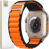 TECH-PROTECT NYLON PRO APPLE WATCH 4 / 5 / 6 / 7 / 8 / 9 / SE / ULTRA 1 / 2 (42 / 44 / 45 / 49 MM) ČRNA / ORANŽNA, (22069463) Cene