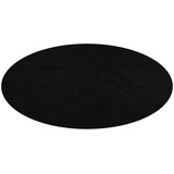 Stolna ploča tamnosmeđa 80x40x4 cm ovalna masivna hrastovina | shoptok.hr