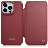 ICARER Usnjen ovitek za iPhone 14 Pro z magnetnim zavihkom MagSafe CE Premium Leather bordo, (21522171) Cene