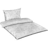 Esposa obojestranska posteljnina 140/200 cm saten siva, bela | Shoptok.si