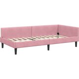  Kotni okvir postelje z matrico Drugo 2 pcs Siva Žamet, (5000123700) | Shoptok.si