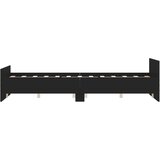  Kreveta s uzglavljem i podnožjem crni 135x190 cm | shoptok.hr