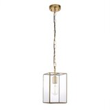  Endon 119142 - Luster na lancu HAMMOND 1xE27/10W/230V 17x17 cm mesing | Eponuda.com