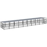  kavez za pse s krovom čelični 18,77 m² | shoptok.hr