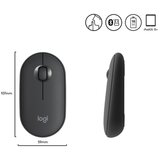 Logitech M350 Pebble, optical 1000dpi graphite wireless bežični miš