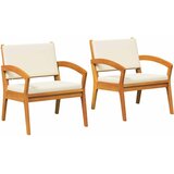  Vrtna stolica 2 pcs Prirodna nafta Čvrsto drvo akacije | shoptok.hr