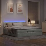  Otomanski krevet s madracem&amp LED 180x200cm baršunasti Cijene