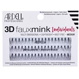 Ardell 3D faux mink individuals knot-free šopki umetnih trepalnic 60 ks odtenek medium black