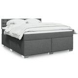 Maison Chic Box spring postelja - Vzmetna postelja z vzmetnico temno siva 180x200 cm blago SL5305, (21906359) | Shoptok.si