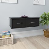 vidaXL zidna polica s ladicama crna 60x26x18,5 cm konstruirano drvo Cijene