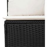 vidaXL 6-dijelni set vrtnih sofa s jastucima crni od poliratana | shoptok.hr