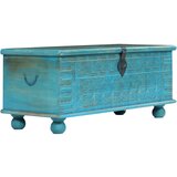 vidaXL Skrinja za shranjevanje trden mangov les moder 100x40x41 cm Cene