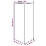  Vrtna sadilica trokutasta 40x34 5x70 cm od pocinčanog čelika | shoptok.hr