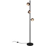 Trio Select Črna/v bronasti barvi LED stoječa svetilka (višina 150 cm) Orbit – | Shoptok.si