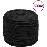 vidaXL Vrv za čoln popolnoma črna 10 mm 500 m polipropilen Cene