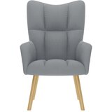  Stolica za opuštanje od tkanine svjetlosiva | shoptok.hr