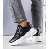 Gemre Black sneakers sporty shoes on a chunky sole Lorene | shoptok.hr