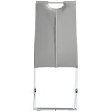 CARRYHOME nihajni stol, kovina, tekstil siva, bela, barve kroma | Shoptok.si