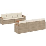  9-dijelni set vrtnih sofa s jastucima bež od poliratana | shoptok.hr