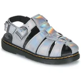 Dr. Martens Sandali & Odprti čevlji Caarys J Silver Lazer Reflective Metallic Srebrna