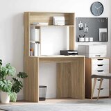 vidaXL Stol s policom sonoma hrast 91 x 50 x 149 cm Konstruirano drvo Cijene